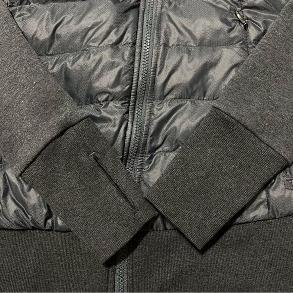 Athleta Inlet Grey Quilted Down Jacket XXS Gorpcore Hiking Activewear Outdoor - Picture 4 of 10